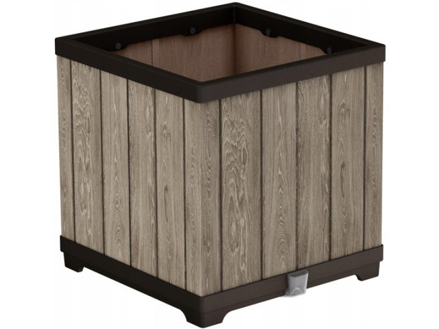 Keter deco tuinpot 61l bruin