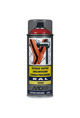 Motip industrial acryllak hoogglans ral 3000 vuurrood - 400 ml.