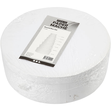 Creativ company ronde dozen set 7 stuks h: 4-7 cm d: 8.5-21.5 cm