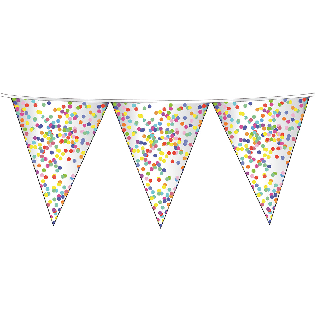 Haza Witbaard Flag Line Confetti, 6mtr.