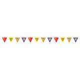 HAZA WITBAARD PAPER FLAG LINE SINTERKLAAS, 6MTR.