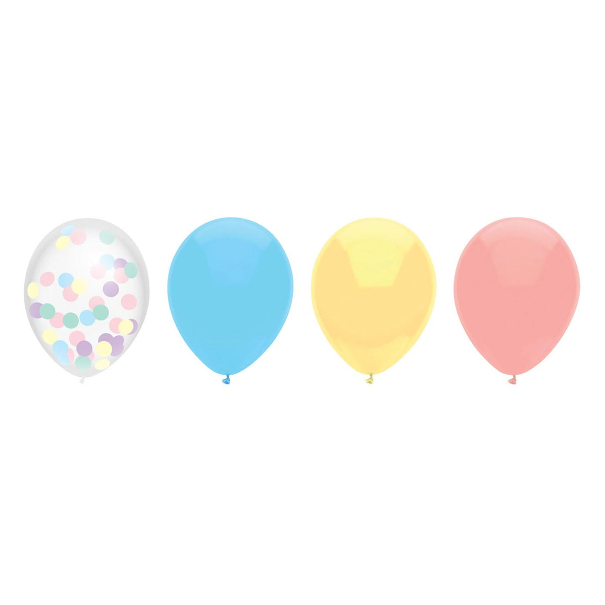 Haza Witbaard Balloon mix pastel, 6st.