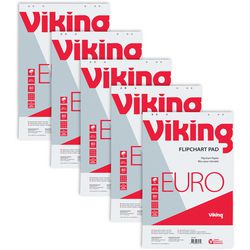 Flipoverblok viking geruit 20 vel wit
