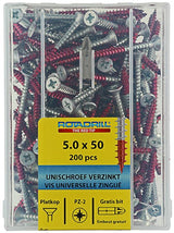 Rotadrill 1039980 - universeelschroef vkpzd vz 5.0x50mm (200) | 4 stuks
