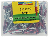 Rotadrill 1040000 - universeelschroef vktx vz 5.0x60mm (200) | 4 stuks