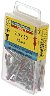 Rotadrill 1039770 - universeelschroef vk pzd vz 3.0x30mm (35) | 6 stuks