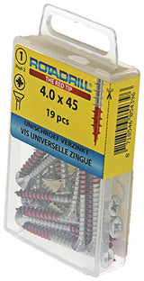 Rotadrill 1039780 - universeelschroef vk pzd vz 4.0x45mm (19) | 6 stuks