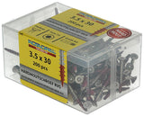 Rotadrill 1040033 - hardhoutschroef zelfb.sppls.rvs t15 3.5x30mm (200) | 4 stuks
