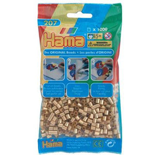 Hama strijkkralen 1000 stuks goud | 5 stuks