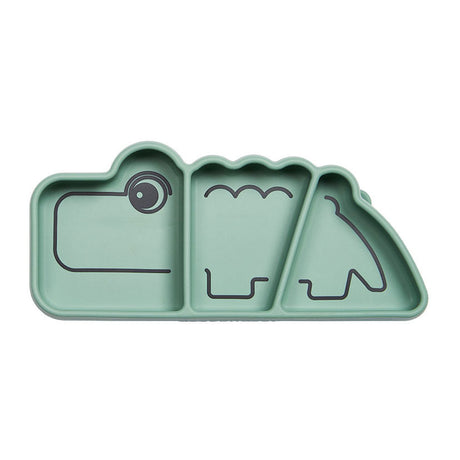 Done by deer siliconen stick stay snackbord croco - groen