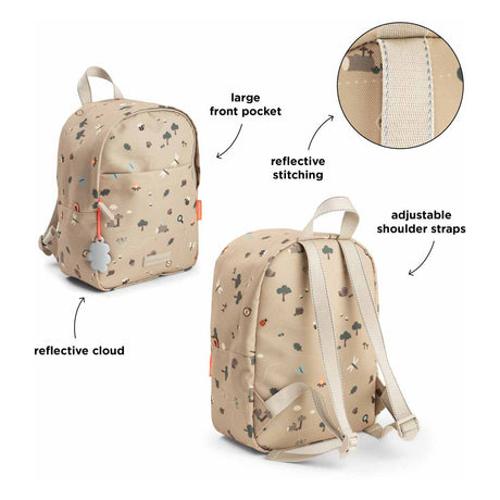 Done by deer kinder rugzak tiny trails zand - 7,5 l