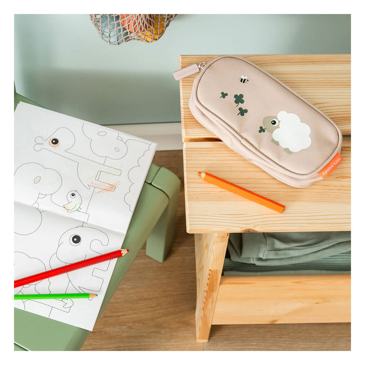 Done by deer etui tiny farm - roze