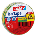 Tesa 56192-00014-22 isolatietape groen, geel (l x b) 10 m x 15 mm 1 stuk(s)