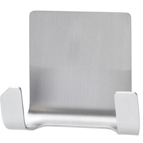 Tesa powerstrips dubbele haak - rvs - ophanghaak - verwijderbare haken - waterproof - badkamerhaak - opplak haak