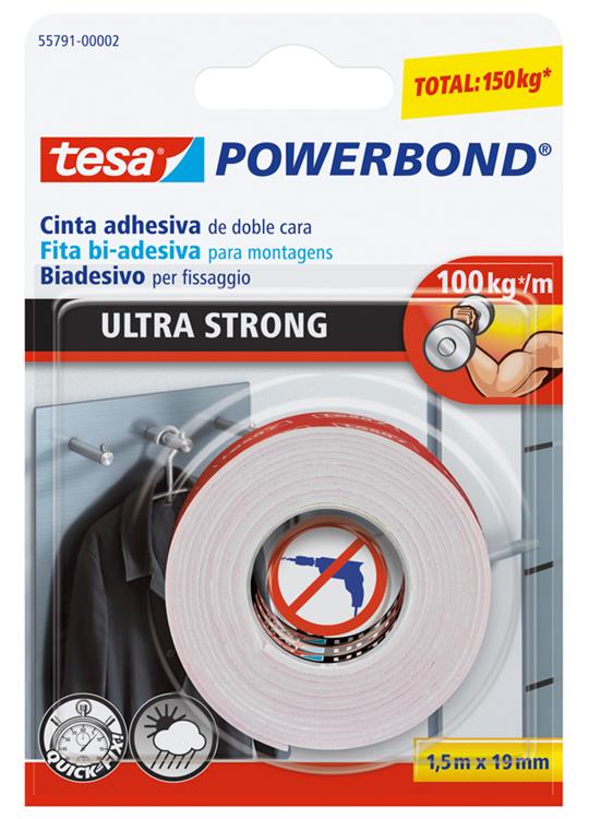 Tesa 1006666 - powerb ultr strng 1,5x19 | 6 stuks