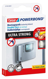 Tesa zelfklevende pads powerbond ultra strong dubbelzijdige installatiepads – verpakking 9 stuks