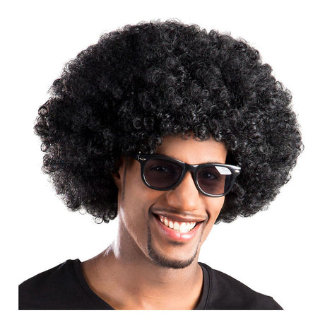 Boland pruik afro zwart volwassen