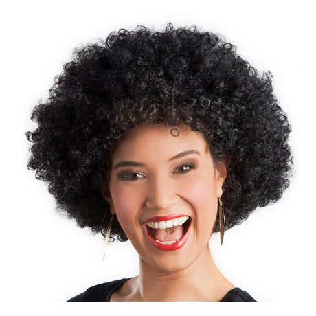 Boland pruik afro zwart volwassen