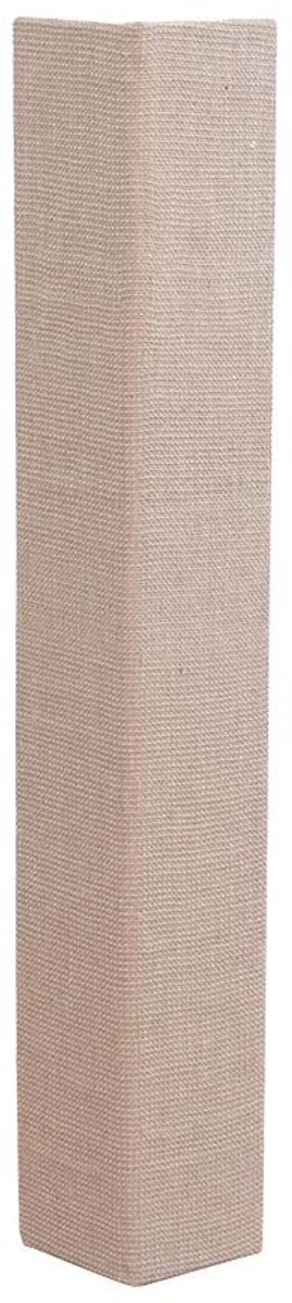 Ebi corner scratcher xl - hoekkrabplank voor muur - sisal - incl. kattenkruid - 100x14x14cm - beige