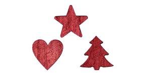 Pb. 48 wooden items 3 ass red 2.5 cm