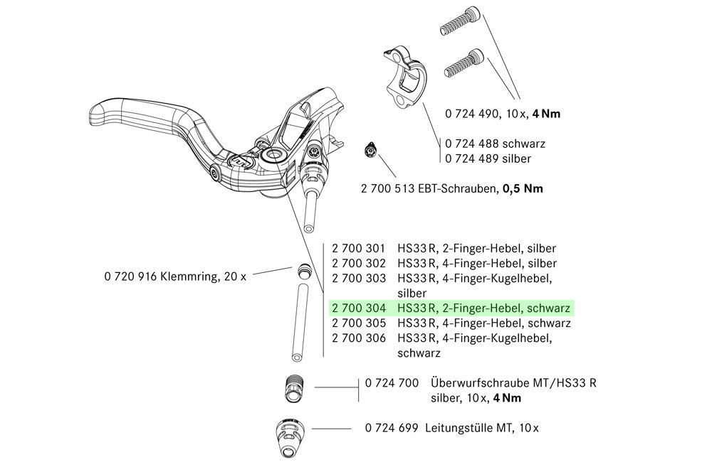 Magura remgreep hs33r