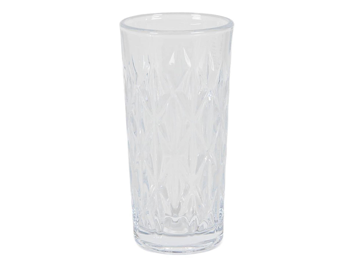 Glas whiskey water m relief 330ml 15cm 6 stuks