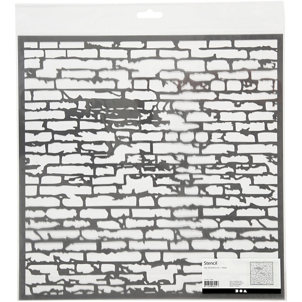 Https: www.cchobby.nl sjabloon-stenen-muur-afm-30-5x30-5-cm-dikte-0-31-mm-1-vel