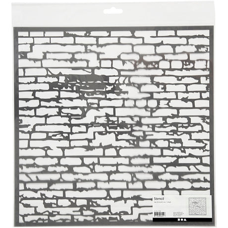 Creativ company https: www.cchobby.nl sjabloon-stenen-muur-afm-30-5x30-5-cm-dikte-0-31-mm-1-vel