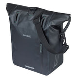 Basil enkele fietstas rivo m tarpaulin mik 12-15l 14 x 25 x 38 cm - zwart