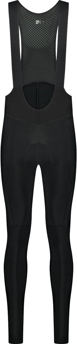 Bbb cycling thermal essence lange fietsbroek heren met zeem en bretels - thermo wielrenbroek - fiets broek winter - zwart - maat s - bbw-441 s