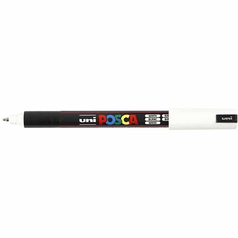 Uni posca http: www.cchobby.nl posca-marker-afm-pc-1mr-lijndikte-0-7-mm-extra-fijn-wit-1-stuk