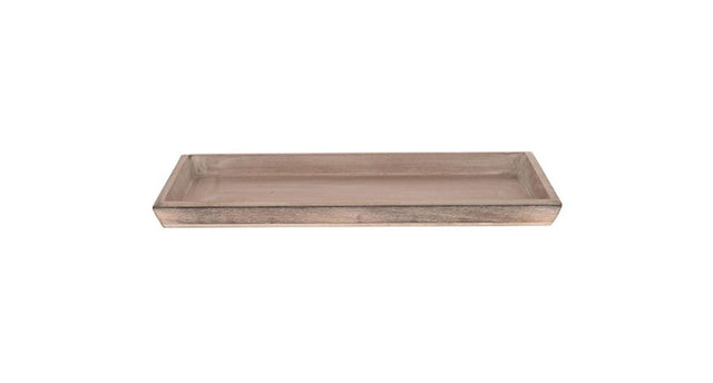 Tray mdf 39x15x2,5cm antique grey-wash