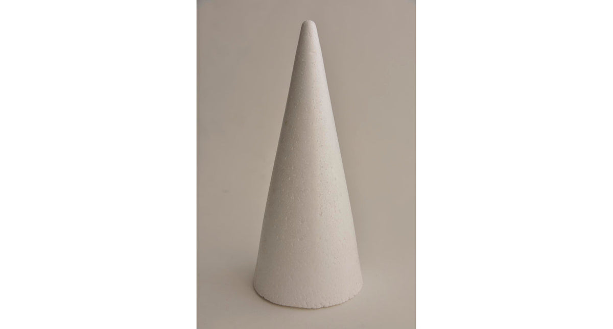 Kegel ø 9 x 20 cm styropor