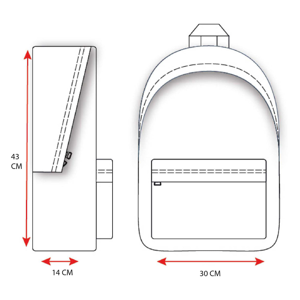 Milchkuss -Rucksack stärken