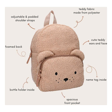 Kidzroom rugzak pisa comfort friends teddybeer
