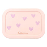 Kidzroom magical meadows lunchbox - 1.2 l - 6 x 17 x 12 cm - roze - hartjes