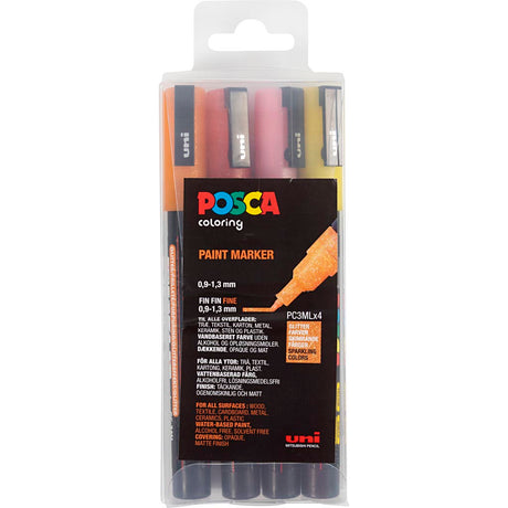 Posca https: www.cchobby.nl -marker-afm-pc-3m-lijndikte-0-9-1-3-mm-fijn-glitterkleuren-4-stuk-1-stuk