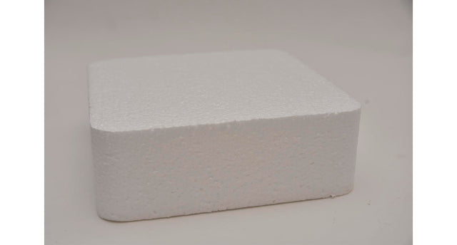 Styropor dummy vierkant afgerond 15x15x7