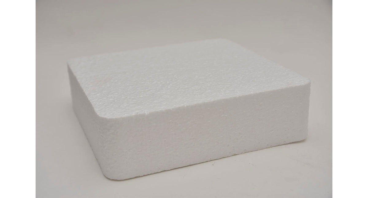 Styropor dummy vierkant afgerond 25x25x7
