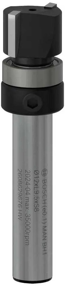 Bosch pro kopieerfrees met bovenlager ø 12,7 x l 9,5 schacht 8 mm - 2608629676