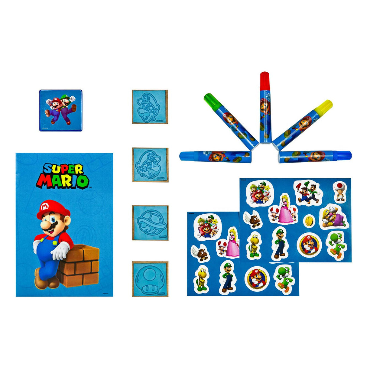 Super Mario Mega Stamp Set