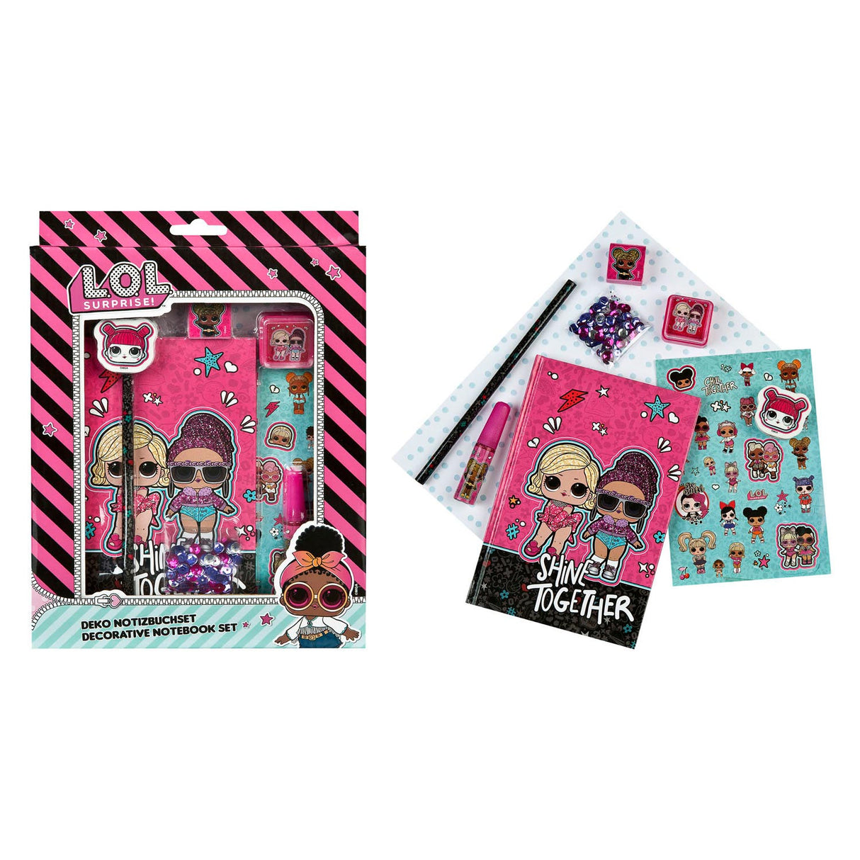 JAJAJA. ¡Sorpresa! Decora tu conjunto de cuaderno