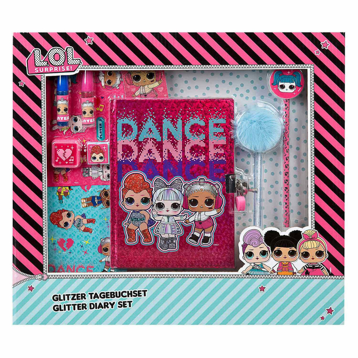 LOL. Iwwerraschung! Glitter Tagebuch Set