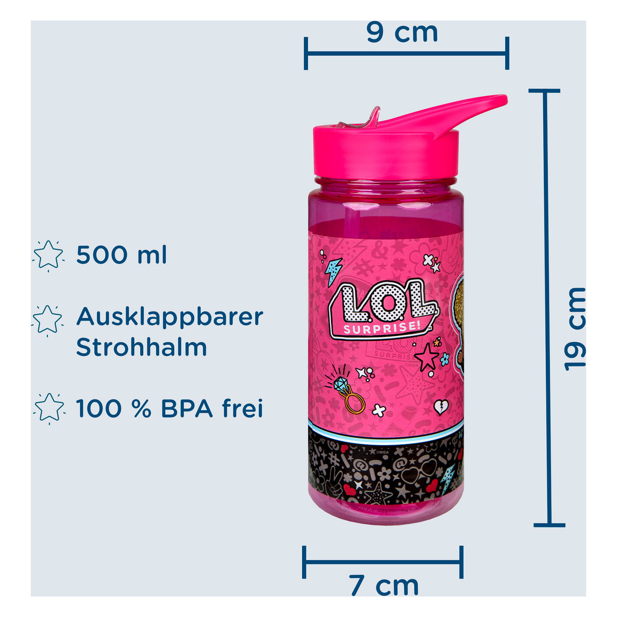 L.O.L. Presenečenje! Steklenica za pitje, 500ml