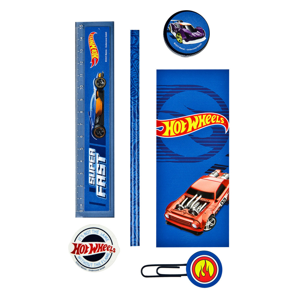 Hot Wheels Desk Set, 7dlg.