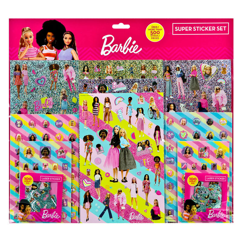 Undercover super stickerset barbie