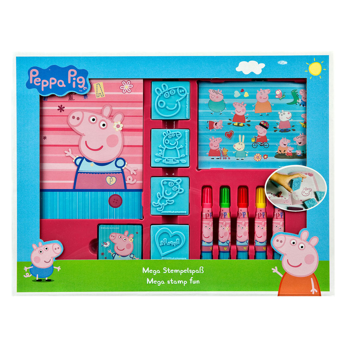 Undercover Mega Stamping Color Set Peppa Pig