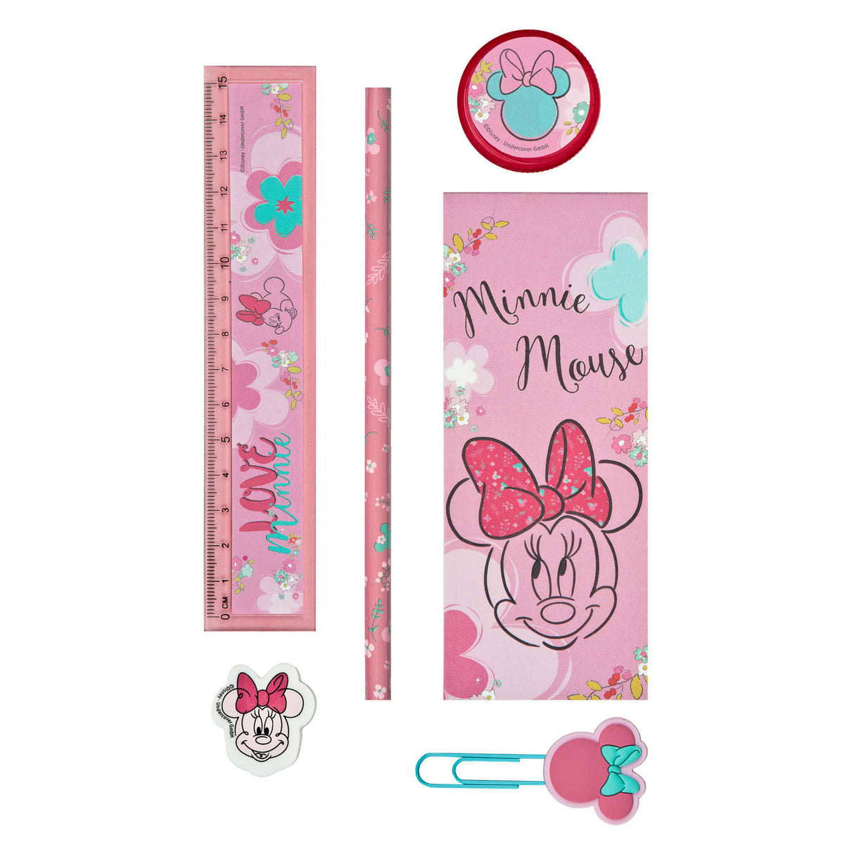 Undercover bureauset minnie mouse, 6dlg.