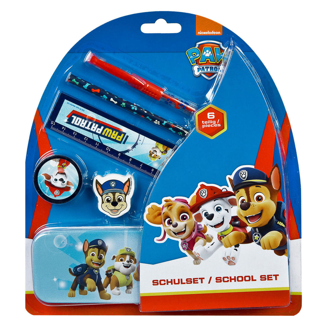 Undercover schoolset paw patrol, 6dlg.