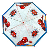Undercover spiderman kinderparaplu 66 cm blauw rood transparant